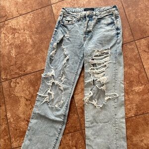 Aeropostale Ripped Light Blue Jeans